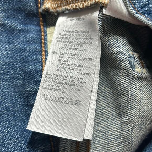 Madewell Women's Flared Wide Leg Crop Raw Hem Medium Wash Denim Jeans 29 New - Picture 9 of 9